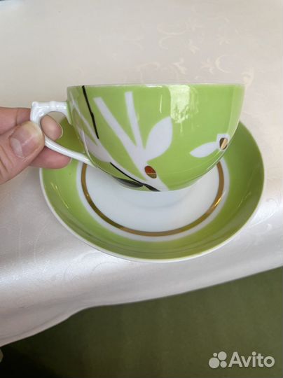 Чайная пара Глухари Дулево 1967