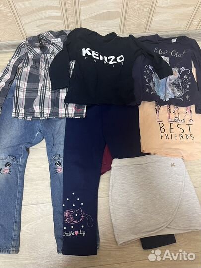 Вещи пакетом для девочки размер 110 116