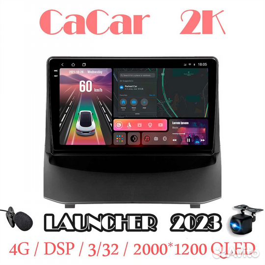 Магнитола 2К на андроиде Ford Fiesta MK6 (4/32/Qle