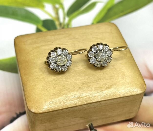 Антик, серьги 