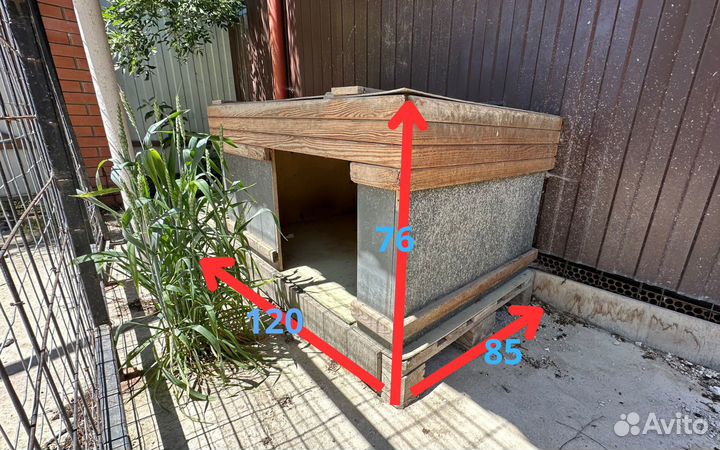 Вольер для собак с будкой
