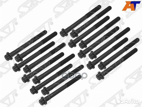 Комплект болтов ГБЦ toyota 1KZ (18 штук) ST-11