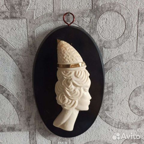 Панно, картина из бивня Африканка