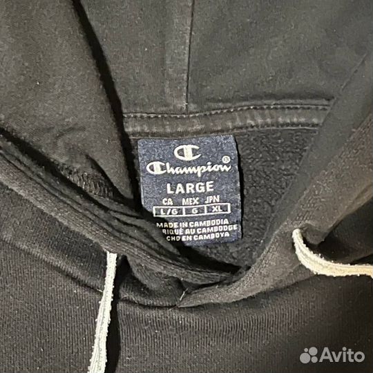 Большое лого худи Champion оригинал