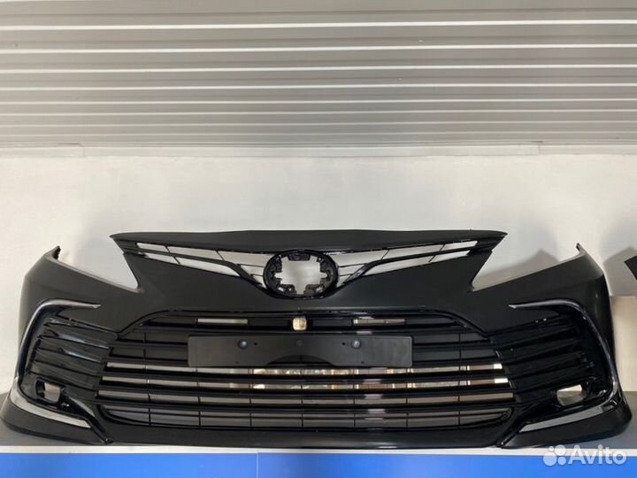 Бампер в сборе рестайлинг передний Toyota Camry