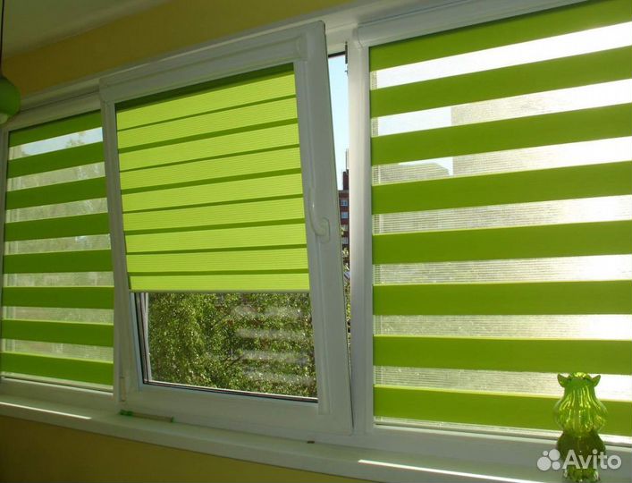 Рулонные шторы день ночь