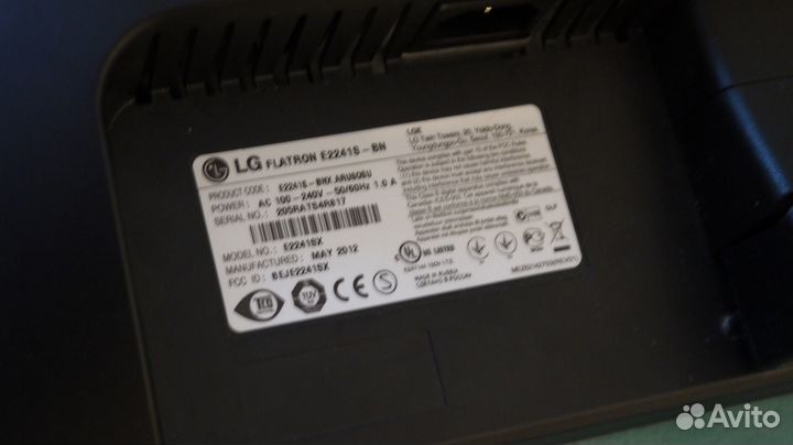 Монитор 22 дюйма, FullHD, LG Flatron e2241s-bn