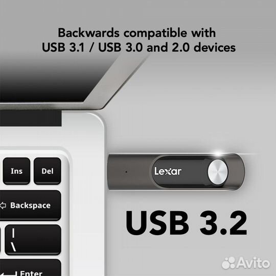 Металлический USB флеш-накопитель Lexar P30