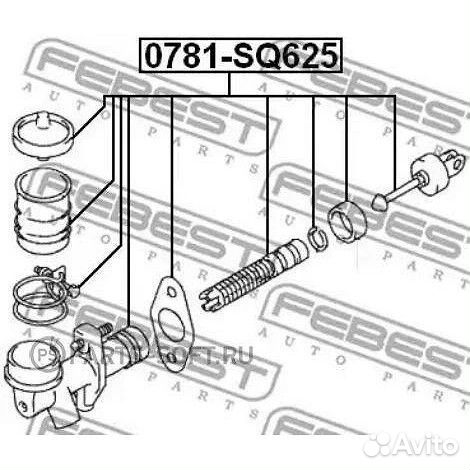 Цилиндр сцепления главный febest 0781-SQ625