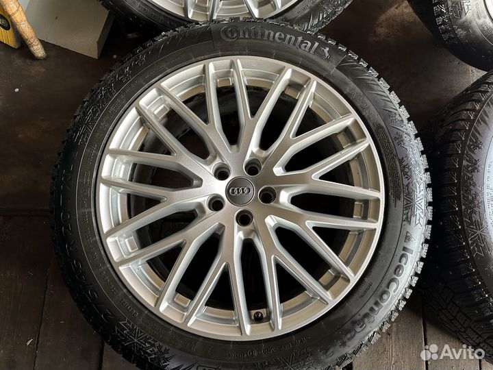 Зима Continental 275/45 R20+Литые Audi Q7 оригинал