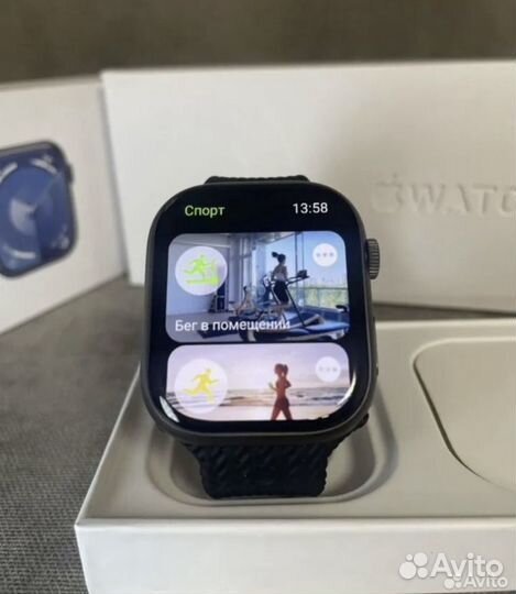 Apple Watch series 9 45mm(ориг коробка+яблоко)