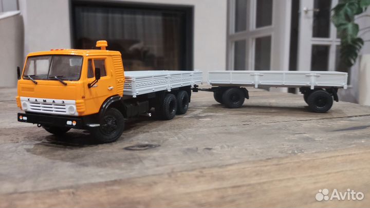 Камаз 53212 с прицепом 1/43
