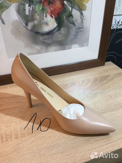 Туфли кожаные, ботильоны, лоферы 39-40 размером