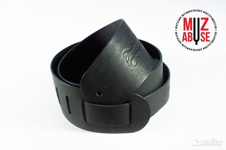 Ремень для гитарный, Chorus, кожа, чёрный