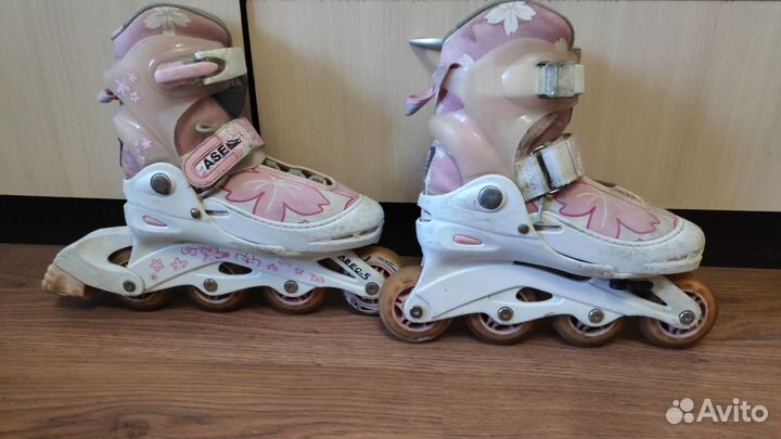 Роликовые коньки детские раздвижные 32-35р