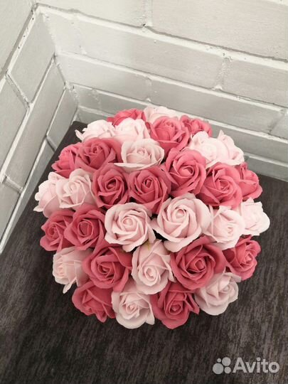 Букеты из мыльных роз