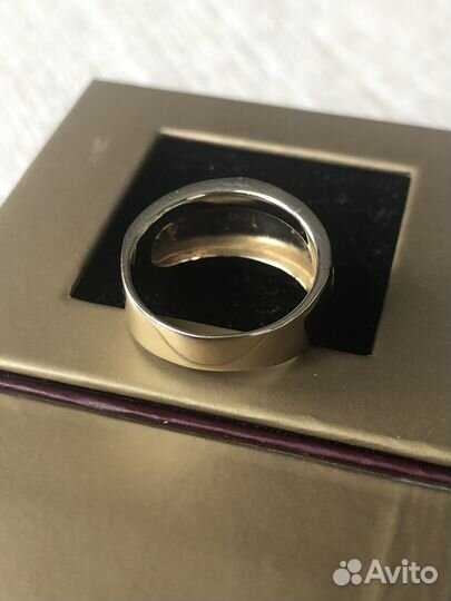 Золотое кольцо бриллианты желтое золото 585 РФ
