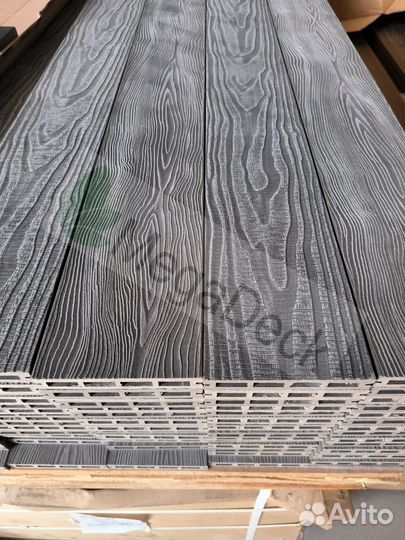 Террасная доска из дпк. Цвет Серый