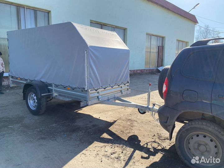 Прицеп 817717.025 с тентом. Установка фаркопа