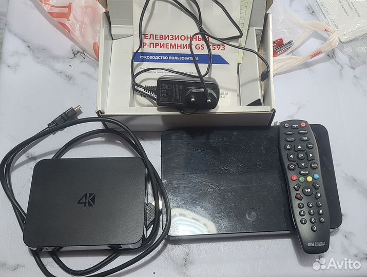 TV приставка, антенна, пульт, полный комплект