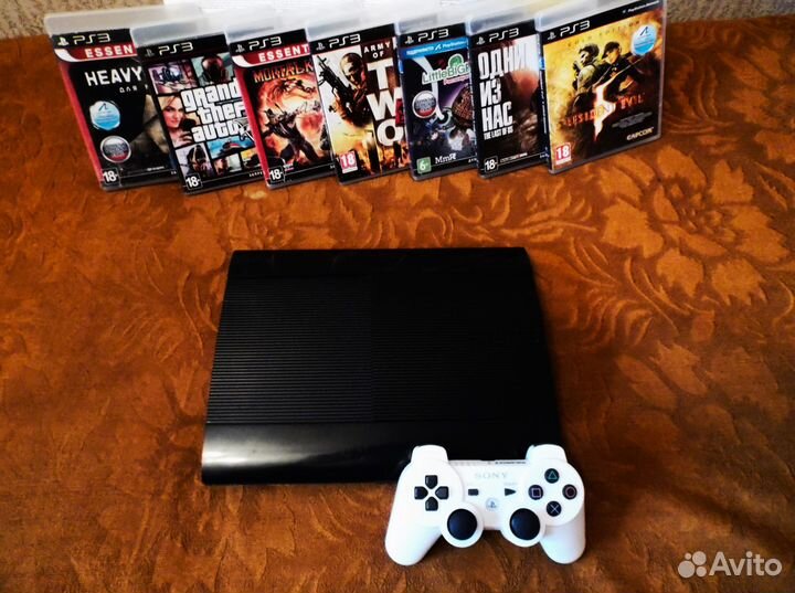 Игровая приставка ps3 super slim 512гб