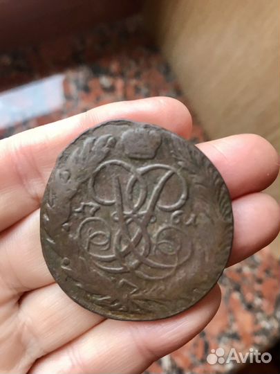 Монеты 5 копеек Елизаветы 1, 1758, 1759