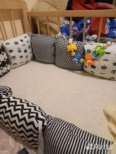 Бортики подушки в детскую кроватку