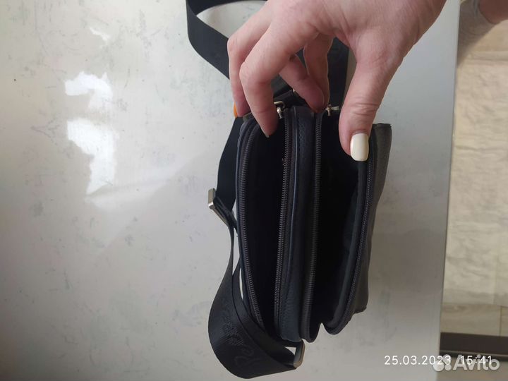 Мужская кожаная сумка бу