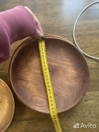 Набор тарелок деревянные, бронь до 29.10 вкл