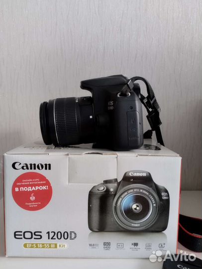 Зеркальный фотоаппарат canon 1200d