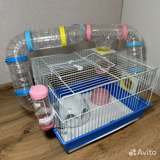 Клетка для грызунов с трубами лабиринтом