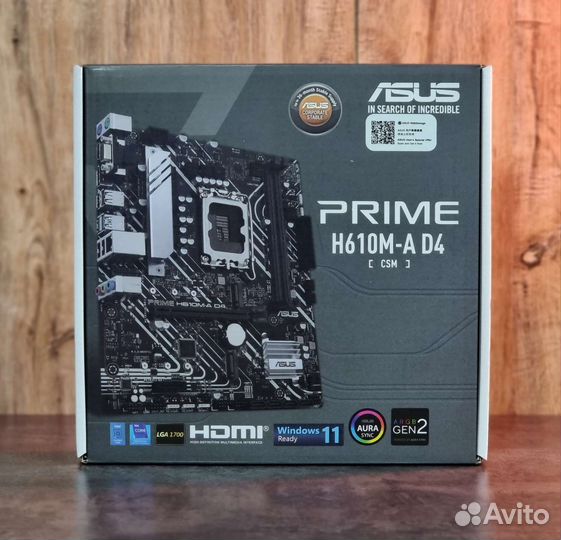 Материнская плата 1700 asus prime H610M-A