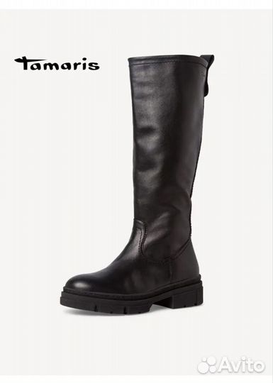 Сапоги tamaris 40 кожаные