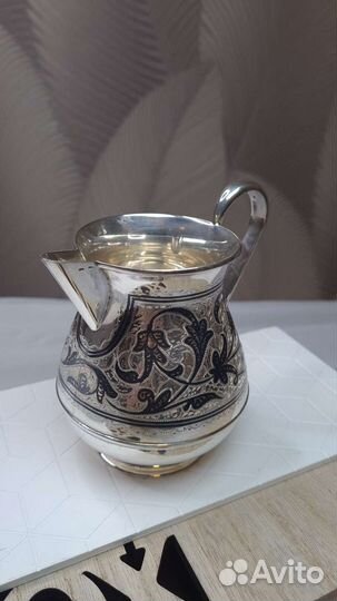 Серебряный молочник Кубачи