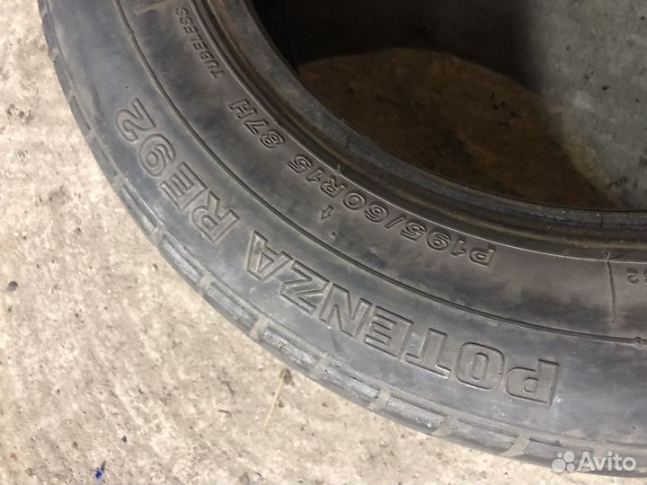 Bridgestone Potenza RE92 195/60 R15 87H