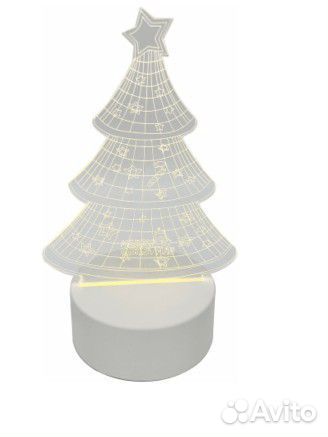 Светодиодный светильник ночник ëлка елка