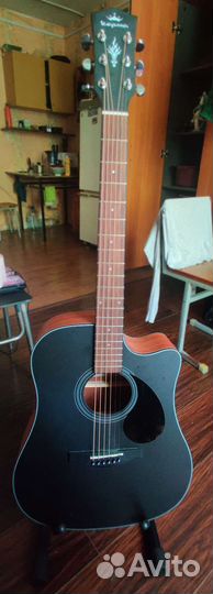 Акустическая гитара kepma EDC Black Matt
