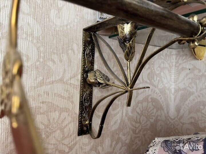 Винтаж, вешалка для плечиков, чеканка металл