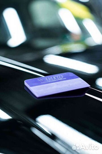 Полиуретановая пленка для оклейки фар чёрная