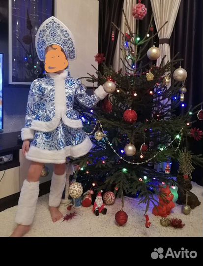 Костюм снегурочки детский 122