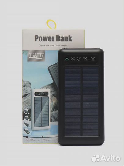 Внешний аккумулятор на солнечной батарее, 30000 mA