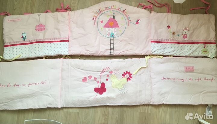 Бортики для детской кроватки Mothercare