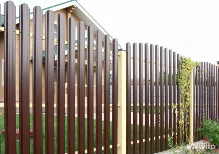 Забор из евроштакетника качественно качественно
