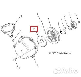 SM-11025D SPI Пружина Ручного Стартера Для Polaris