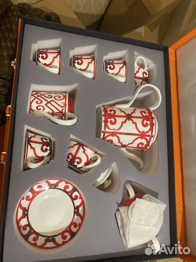 Чайный сервиз hermes франция (фарфор )