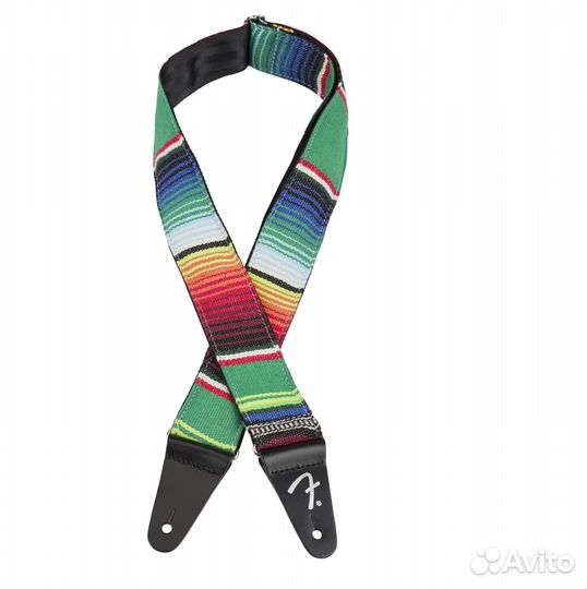 Ремень гитарный fender 2 serape strap GRN multi