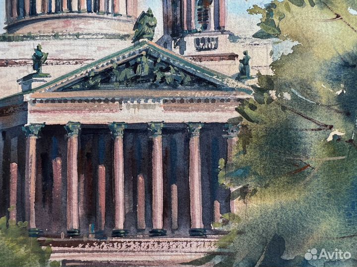 Картина «Иссакиевский собор» Акварель