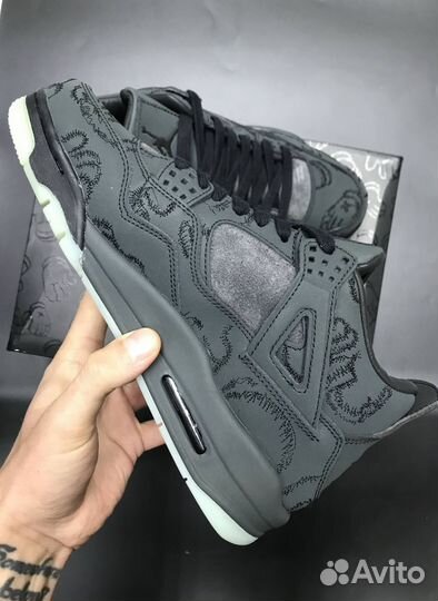 Кроссовки Nike Air Jordan 4 Black Kaws