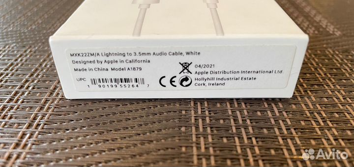 Аудио кабель Apple Lightning to 3.5mm 1,2м