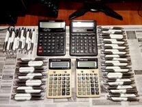 Калькуляторы 4 штуки и Шариковые ручки (48шт)